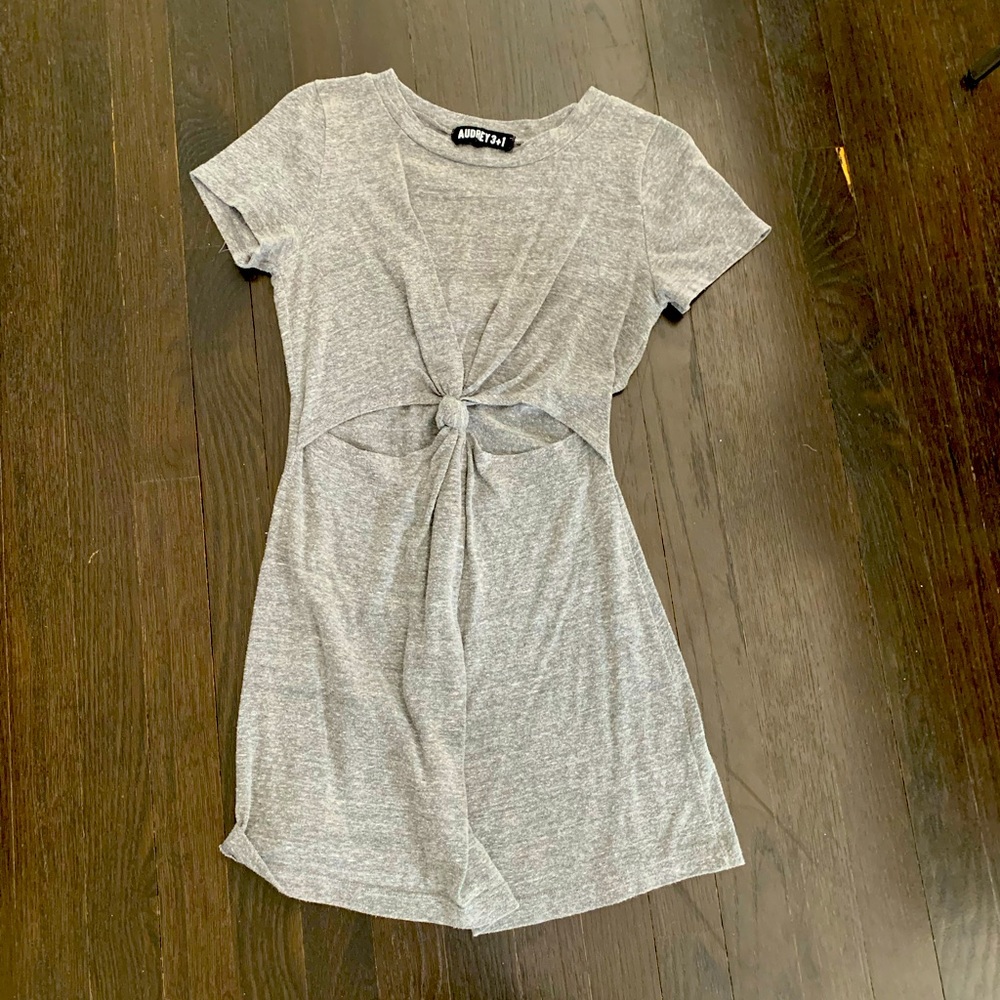 Gray t shirt dress